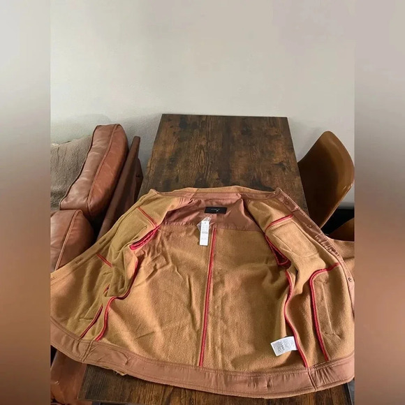 Jcrew Camel Color Shirt-jacket in stretch wool - Picture 15 of 15